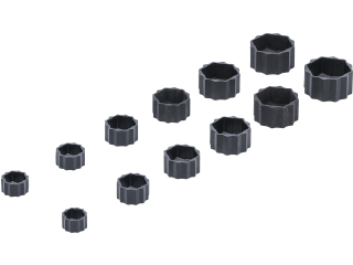 M31245 - Extractor Cap Set for damaged hexagon Nuts and Bolts | 12 pcs.