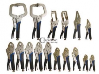 M5800 - Set of 16 parts sheet metal pliers.